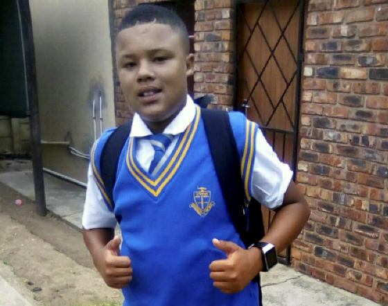 John Luke Agulhas, 14, a Grade 8 Uitenhage High School pupil, who was fatally stabbed on Tuesday afternoon