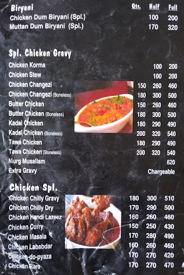 Purani Delhi 6 menu 