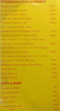 Y2K Restaurant menu 5