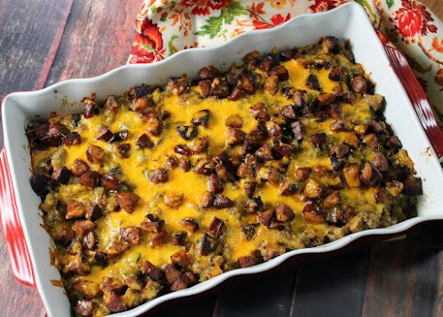 Andouille Stuffing Casserole