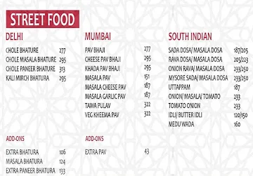 Only Parathas menu 