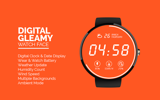 Gleamy Watch Face For Moto 360