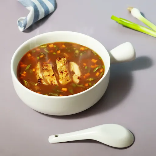 Spicy Schezwan Chicken Soup