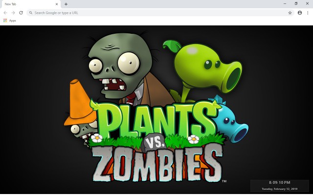 Plants vs Zombies 2 New Tab Theme