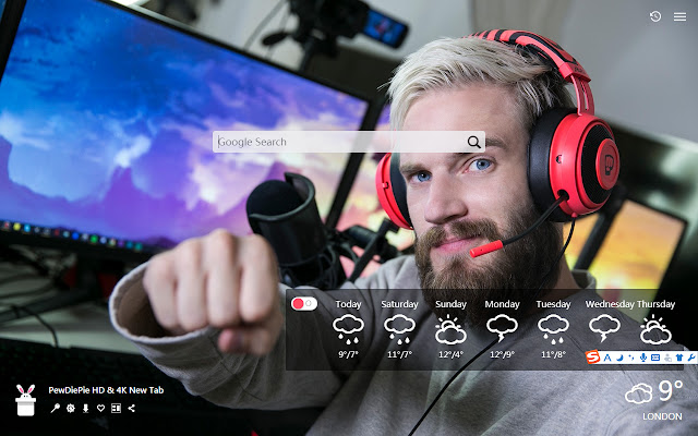 PewDiePie HD & 4K Nová karta, prispôsobené tapety HD