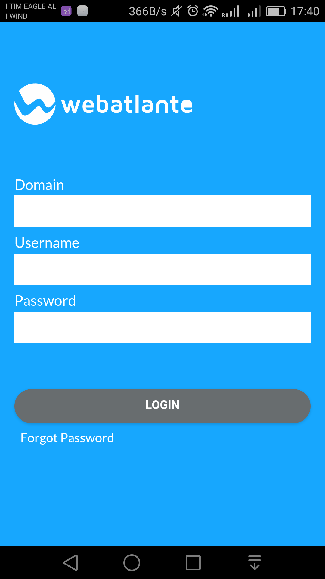 Android application WebAtlante 2.0.1 screenshort