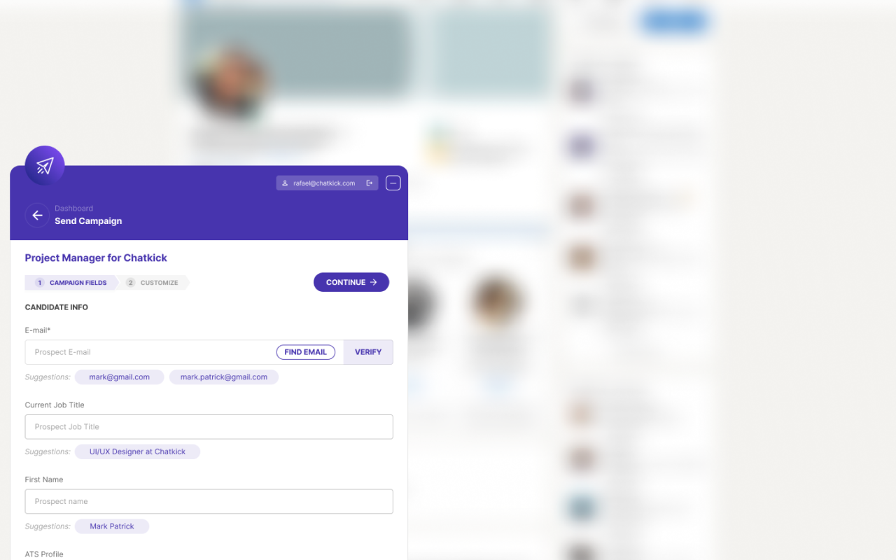 Talent CRM Source Chrome Extension Preview image 3