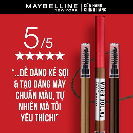 Chì Kẻ Mày Maybelline 36H Lâu Trôi 03 Nâu Sáng 0.25g