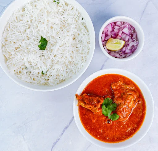 Champaran Mutton & Plain Rice