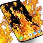 Cover Image of Descargar Llamas de fuego fondo de pantalla en vivo 10 APK