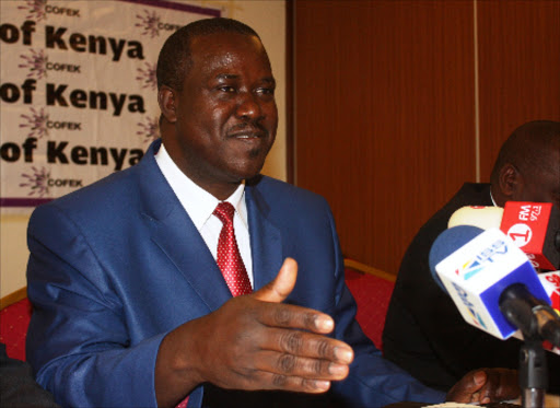 OPPOSED: Cofek secretary general Stephen Mutoro at a past function.Photo/Chrispinus Wekesa