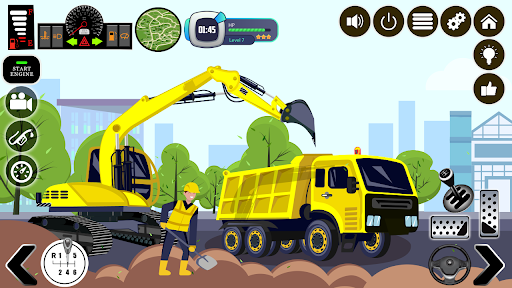 Screenshot Construction Vehicles for Kids