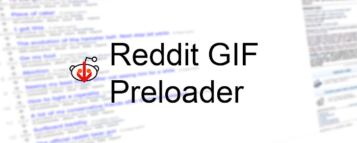 Reddit Preload GIFs marquee promo image