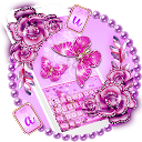 Pink Diamond Butterfly Keyboard 10001003 APK Download