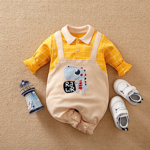 Title 10, Baby Casual Jumpsuit Fake Two Pieces, Comfortab...