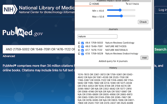 PubMed Impact Factor Search Preview image 1