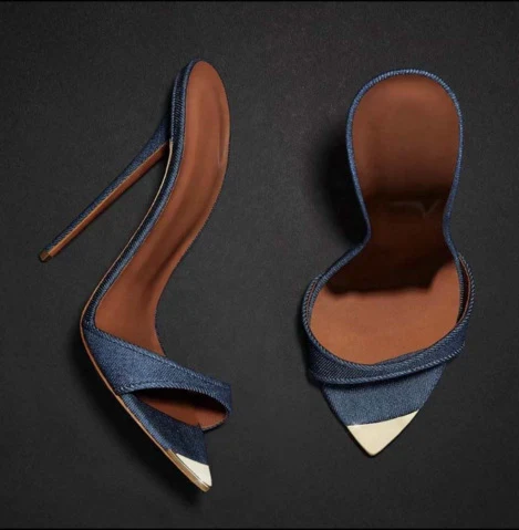 Evropske modne sandale sa štiklom i špicem. Elegantne i moderne sandale za isticanje stila i dodavanje sofisticiranosti.