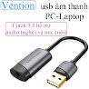 Usb Âm Thanh Cho Laptop Pc Vention Cdjh Usb Sound Card