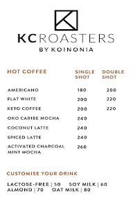 Kcroasters - A Koinonia Project menu 4