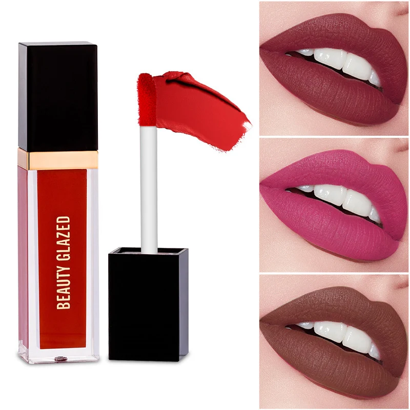 Matte No Stain On Cup Lip Gloss 24 Colors New Long Lasting Intense Color Hydration Perfect for All Day