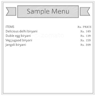 Delicious Delhi menu 1