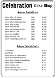 Celebration Cake Shop menu 2
