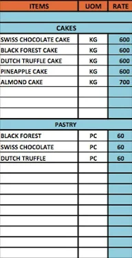 Sai Sweets menu 4