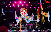Elton John performs at the Glastonbury Festival site in Somerset, Britain, June 25, 2023. 
