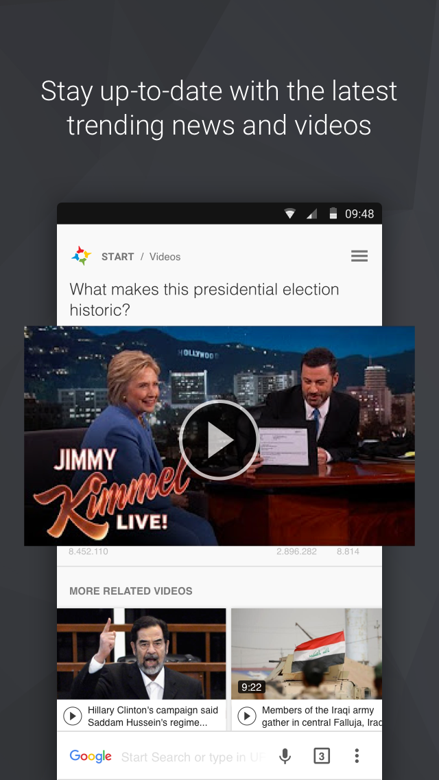 Start Internet Browser Screen 3