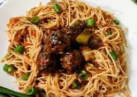 Veg Manchurian Noodles