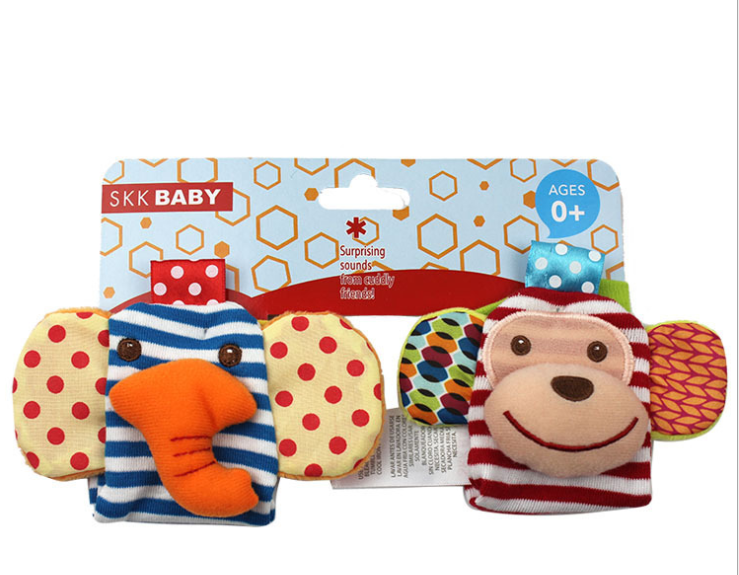 Title 2, 0-12 Months Soft Animal Rattle Infant Newborn P...