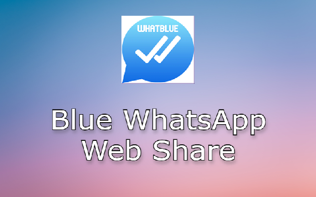 Blue WhatsApp Web Share Preview image 0