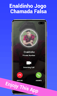 App Enaldinho Jogo  Chamada Falsa Android app 2022 