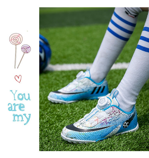 Title 17, Girls Professional Soccer Shoes with Rotating B...