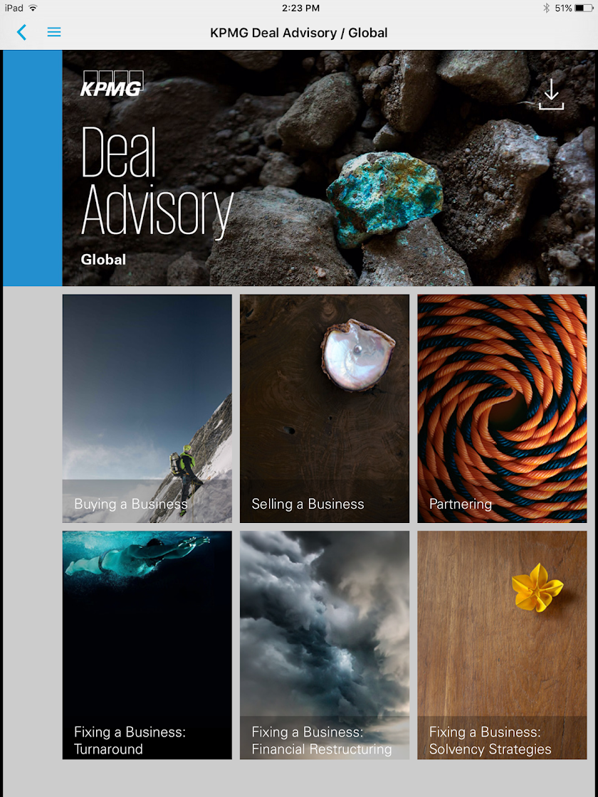 KPMG Deal Advisory Screen 3