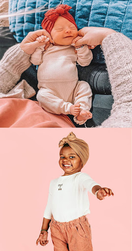 Title 16, Pleated Baby Hat Bow Solid Color Pullover India...