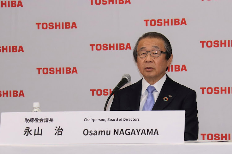 Osamu Nagayama. Picture: Toshiba Corporation/Handout via REUTERS