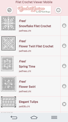 Filet Crochet Patterns Mobile