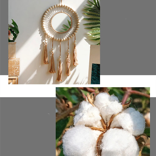 Title 3, Hand-woven Wooden Bead Tapestry Enhance your ho...