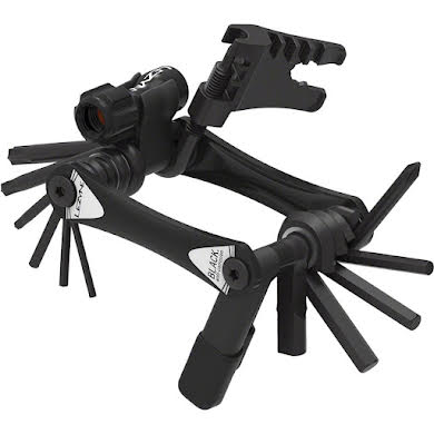 Lezyne Rap Ii - 20 Tubeless Multi Tool - 20 Tools - With Chain Tool - Tubeless Plug Kit - Co2 Inflator - Bl