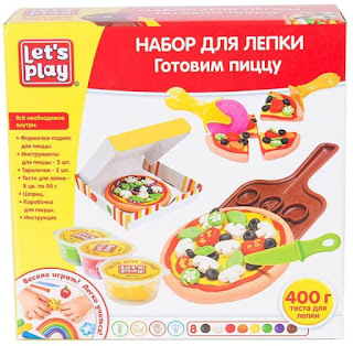 Набор для лепки Готовим пиццу ТМ Lets Play Росмэн за 410 руб.
