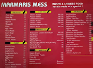 Marmaris Mess menu 2