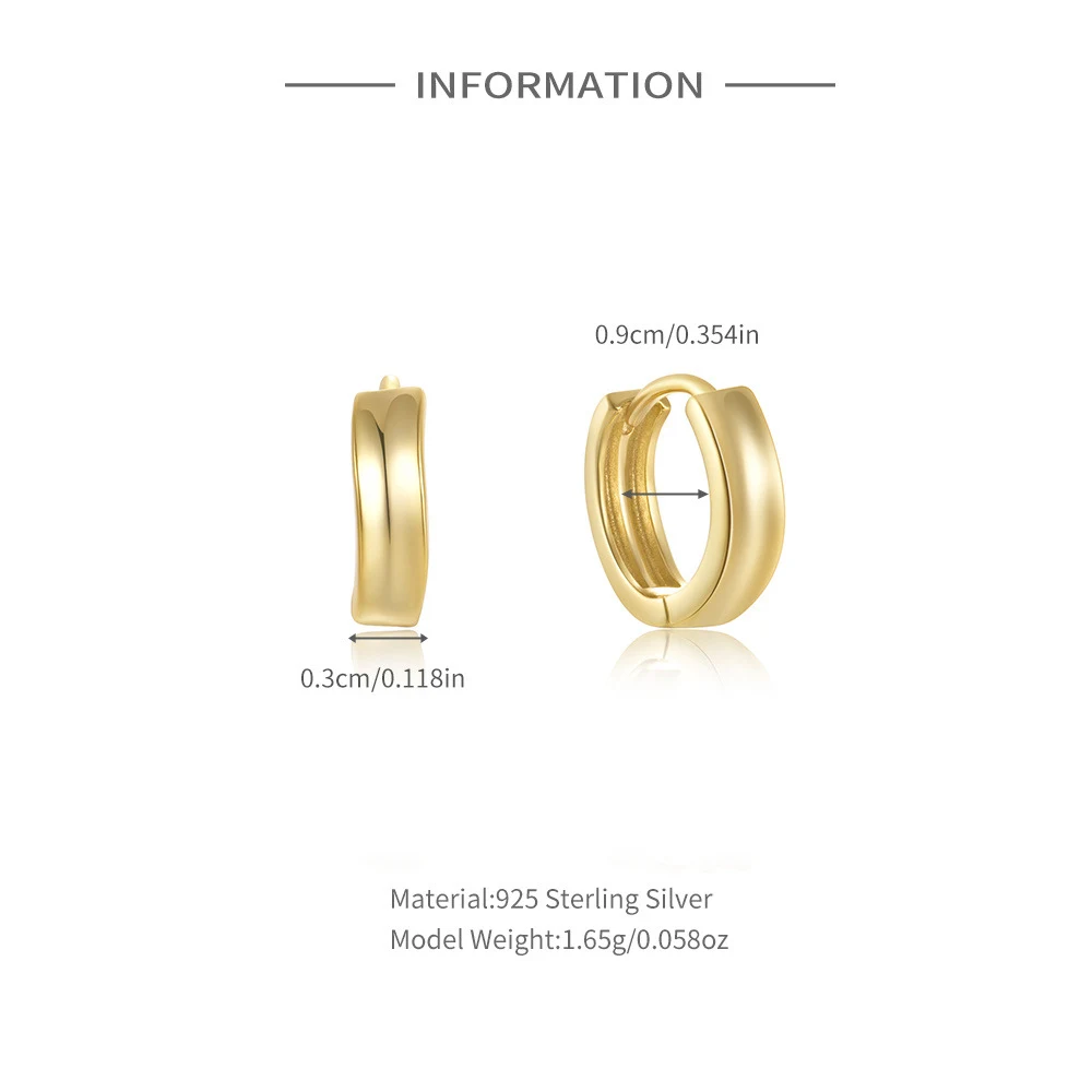 Title 1, S925 Sterling Silber Geometrische Ohrringe mit ...