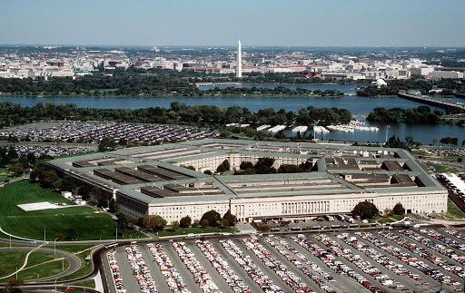 An aerial view of the Pentagon, headquarters of the Department of Defense, in Washington, DC in an undated photo