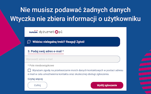 Report illegal content to Dyżurnet.pl