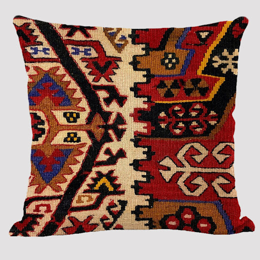 Title 14, Bohemian linen pillow with ethnic style for a c...