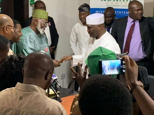 Opposition candidate Atiku Abubakar has signed an accord ahead of next year's elections in Nigeria. /COURTESY