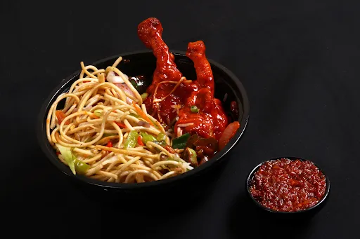 Chicken Lollipop Masala Noodles Bowl