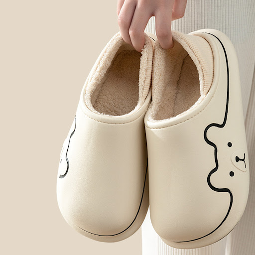 Title 4, Womens Indoor Waterproof Cotton Slippers. Keep...