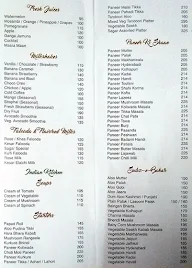 Hotel Sagar, Sahar Road menu 3